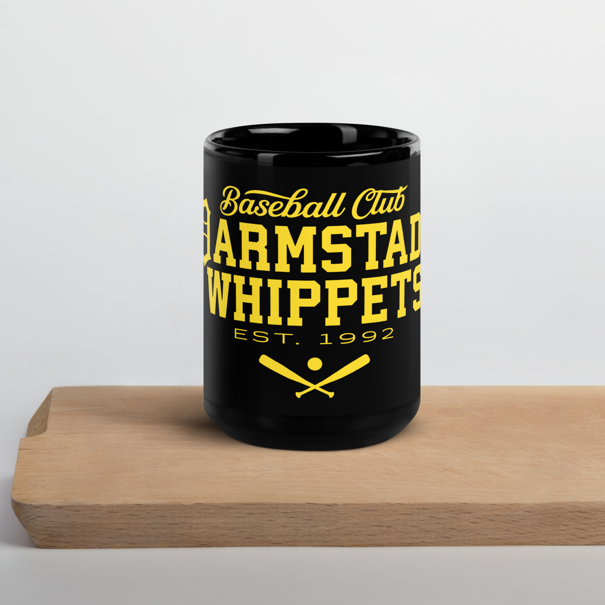 Schwarze Tasse Whippets