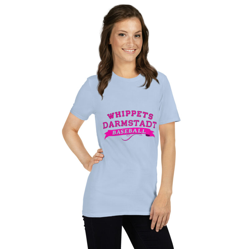 Unisex-T-Shirt Pink Whippets – Bild 54