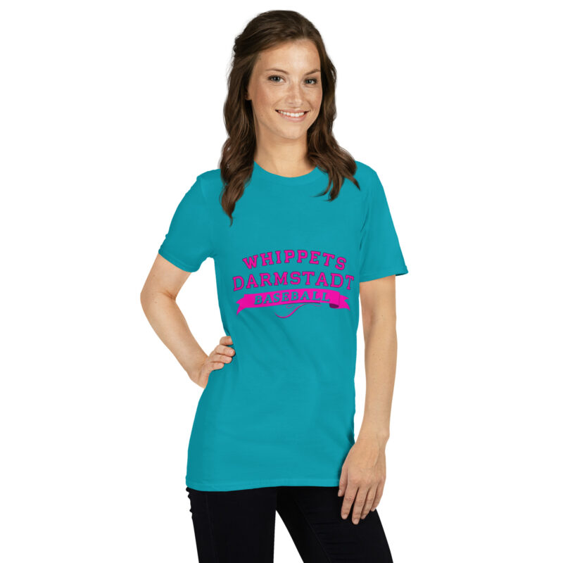 Unisex-T-Shirt Pink Whippets – Bild 48